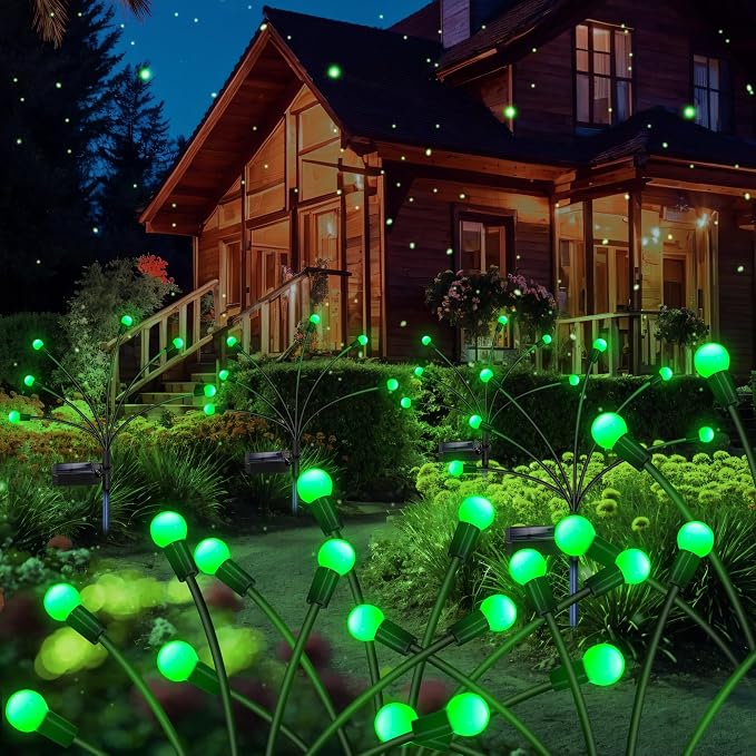 NBQQ Solar Garden Lights Outdoor, Waterproof Solar Powered Lights by NBQQ