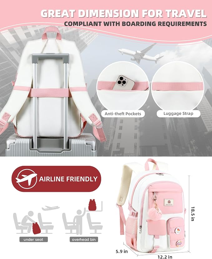 Hidds Laptop Backpacks 15.6 Inch School Bag Elementary Middle High College - Image 5