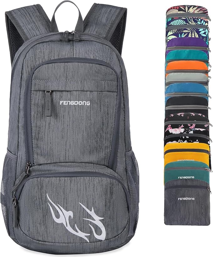 FENGDONG 35L Lightweight Foldable Waterproof Packable Travel Small Hiking by FENGDONG