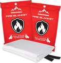 Fire Blanket 2 Pack 40”x40” by RescueGuard
