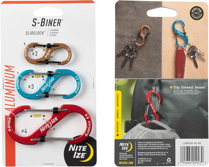 Nite Ize S-Biner SlideLock Stainless Steel Dual Locking Carabiner - Image 7