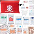 PTEROMY 150 Piece Mini First Aid Kit, Portable Small Emergency Kits Compact 1st by PTEROMY