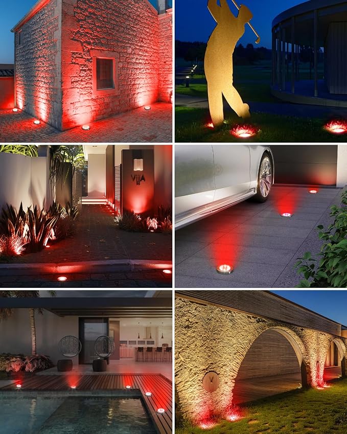 btfarm 16 Pack Solar Lights Outdoor, 8 LED Solar Ground Lights IP65 Waterproof - Image 7