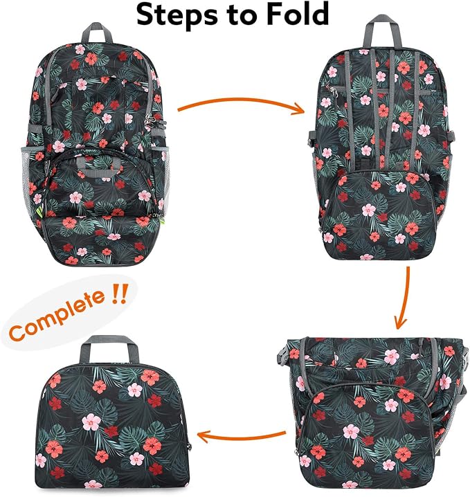G4Free 40L Lightweight Packable Hiking Backpack, Waterproof Travel Daypack - Image 6