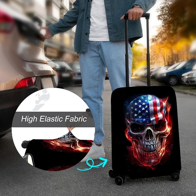 Luggage Cover Protector for 30-32 Inch Suitcases, TSA Approved Elastic Travel - Image 4