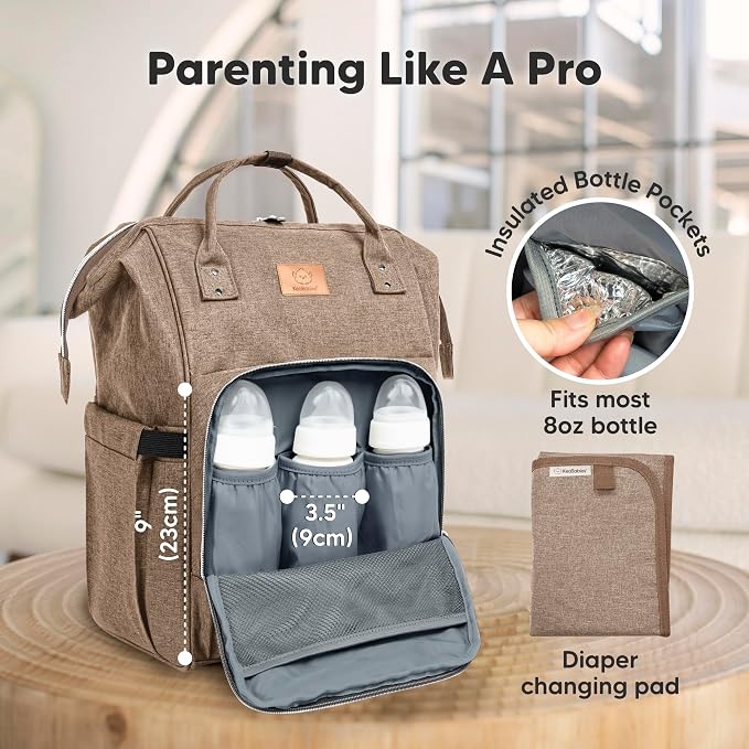 KeaBabies Baby Diaper Bag Backpack - Image 4