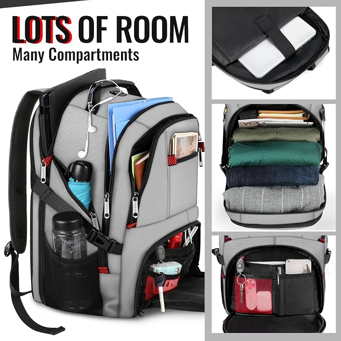 YOREPEK Large Backpack for Men, Extra Large Laptop Backpacks for Men Women - Image 2