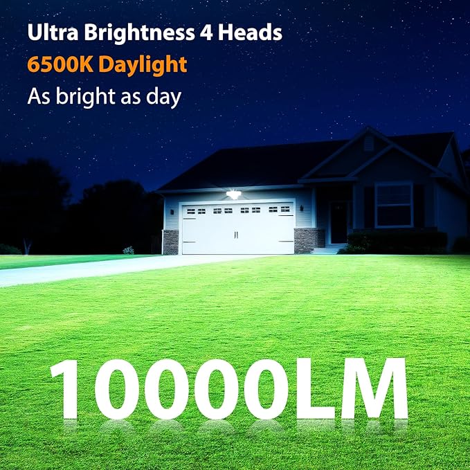 Abovizo 90W Dusk to Dawn Outdoor Light, 000LM 6500K LED Flood Lights Outdoor - Image 3