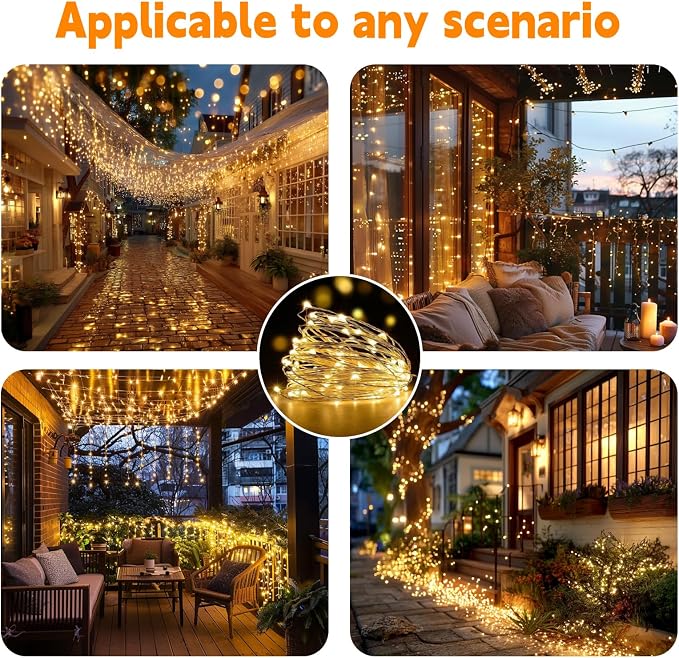 HXWEIYE Rechargeable Fairy Lights - Image 8