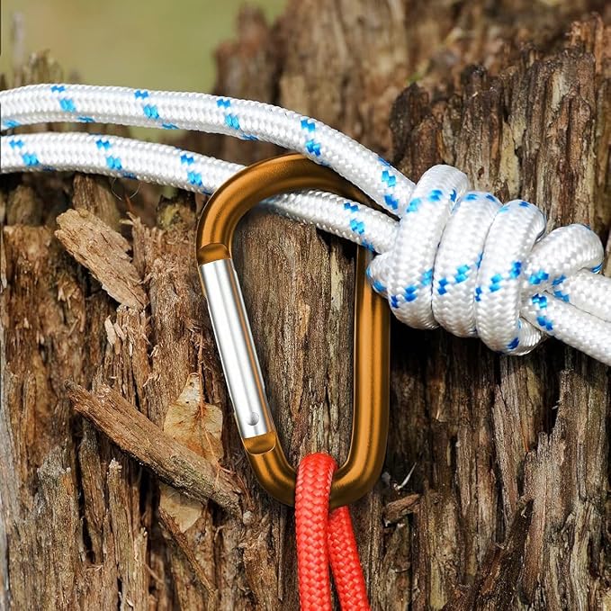 Carabiner Keychain Clip -3" Aluminum Carabiner D Ring, Caribeener Clips - Image 4