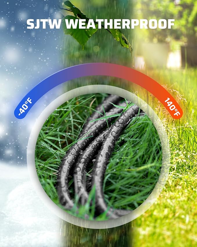 DEWENWILS 3Ft Outdoor Extension Cord, Short Extension Cord 16 AWG SJTW - Image 8