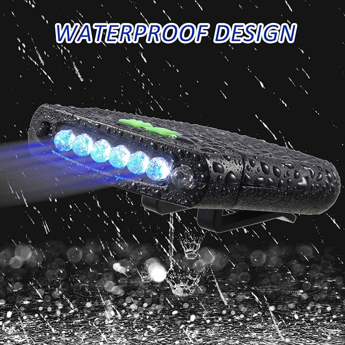 Mudder LED Clip on Cap Lights USB Rechargeable Cap Flashlight Clip Waterproof - Image 4
