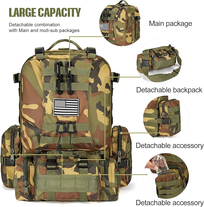 Large Military Tactical Backpack - Image 2