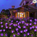 Kohlrabi Solar Garden Lights Outdoor, 10 Pack 80 LED Solar Purple Firefly by KohlrabiDecor