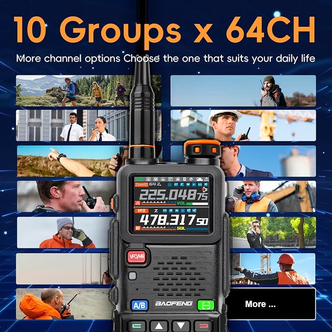BAOFENG Radio Ham Radio Handheld 5RH PRO GPS APRS 10W Walkie Talkies Long Range - Image 6