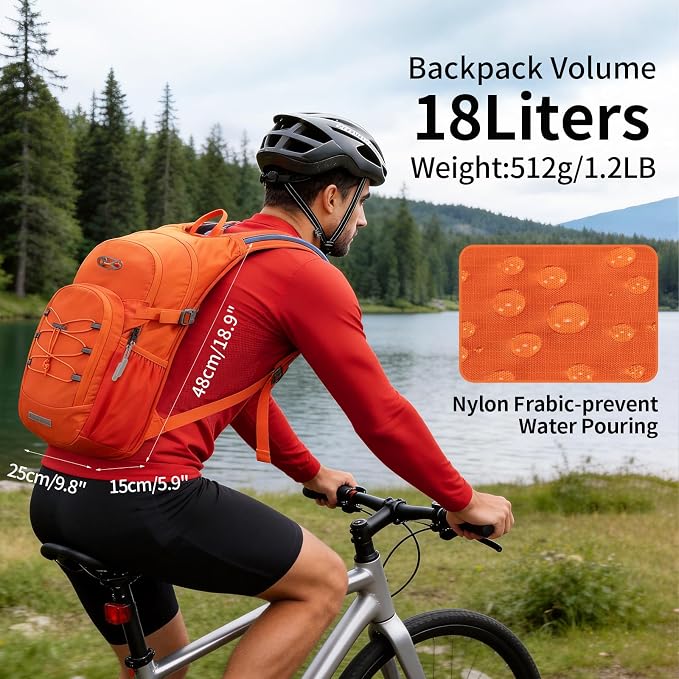 KABAQOO Hydration Backpack, 18L Multipurpose Hiking Backpack - Image 3