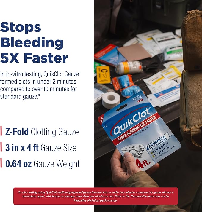 Adventure Medical Kits QuikClot Advanced Clotting Gauze - Image 5