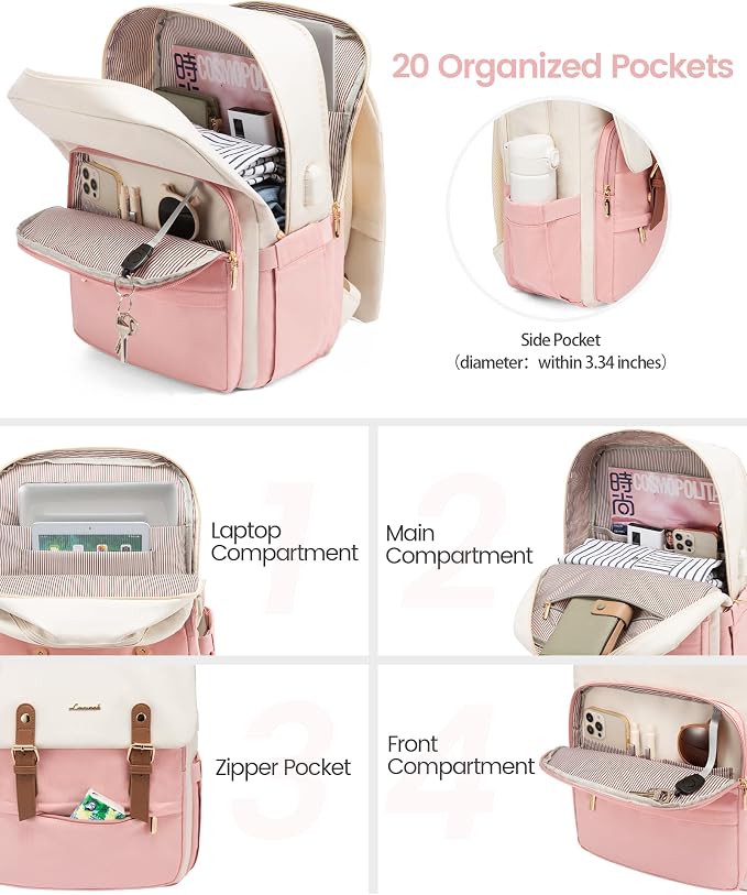 LOVEVOOK Travel Laptop Backpack Purse - Image 2