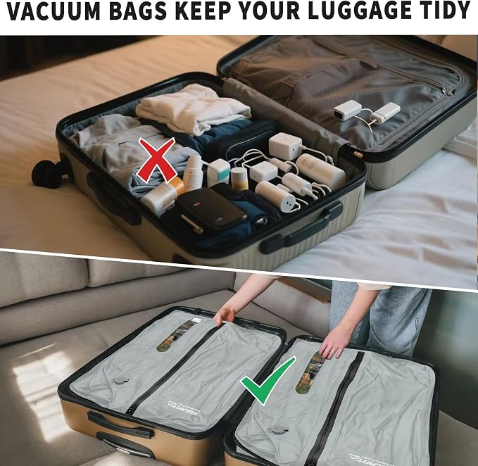 Reusable Vacuum Bags for Travel, Professional Waterproof IPX8 Vacuum - Image 4