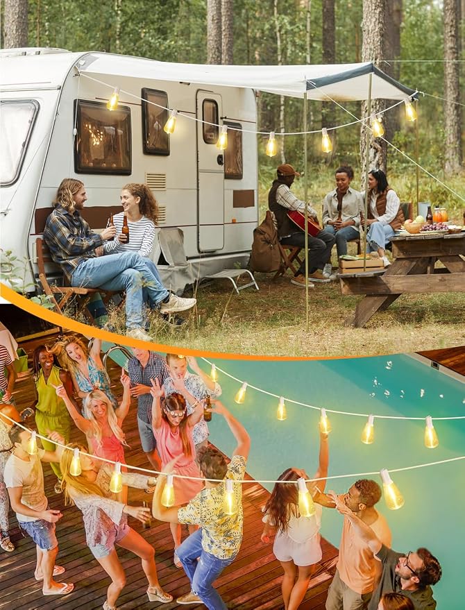 Larkvue 75FT Outdoor String Lights, Patio Lights - Image 3