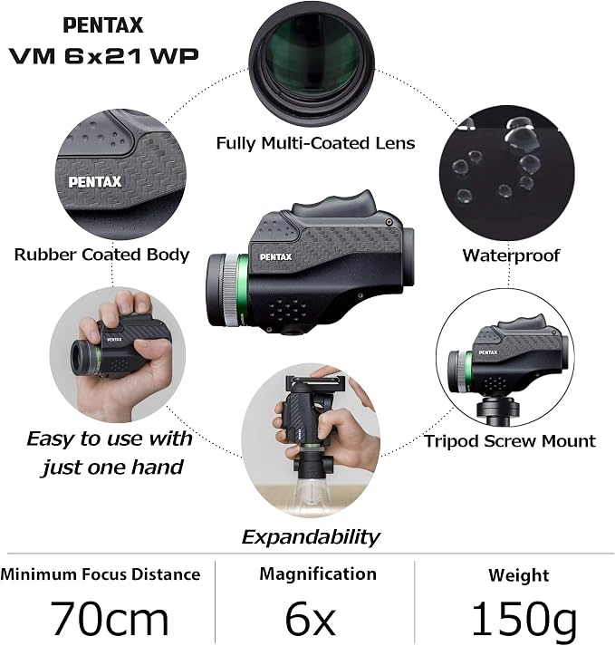 PENTAX Monocular VM 6x21 WP Easy to use - Image 4
