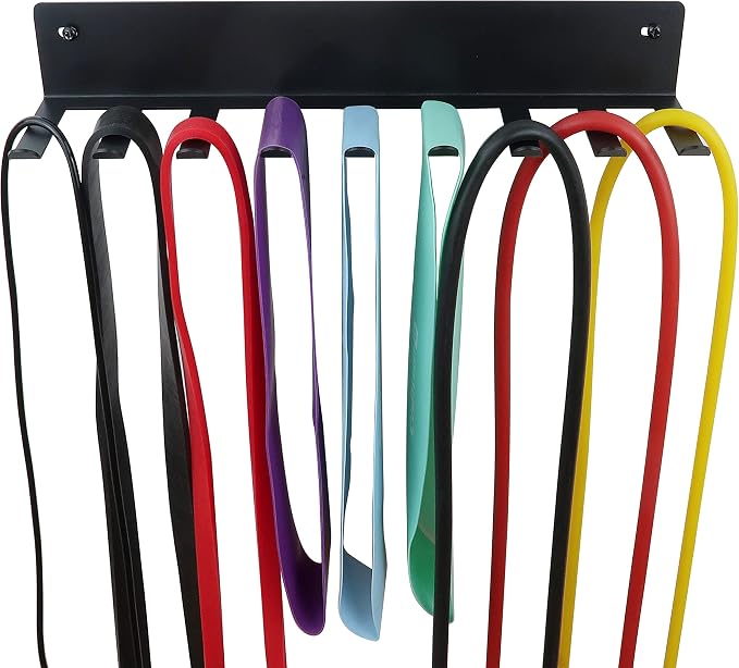 Multi-Purpose Storage Rack for Resistance Bands, Jump Ropes, Foam Rollers - Image 9