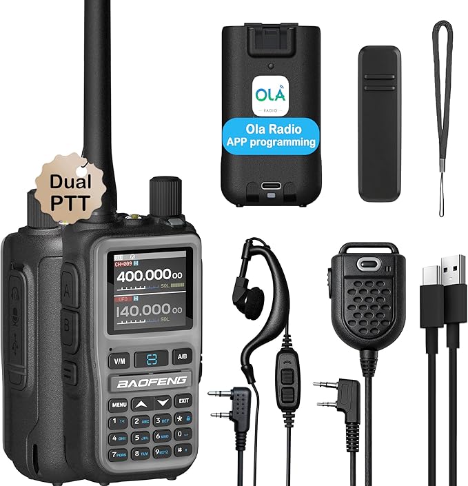 BAOFENG UV-5R Mini Ham Radio: Long Range Handheld Two Way Radio by Unknown