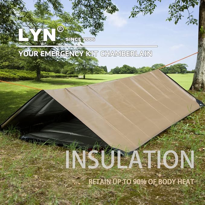 LYN Heavy Duty Emergency Blanket Survival Gear Waterproof Insulated Blanket - Image 6