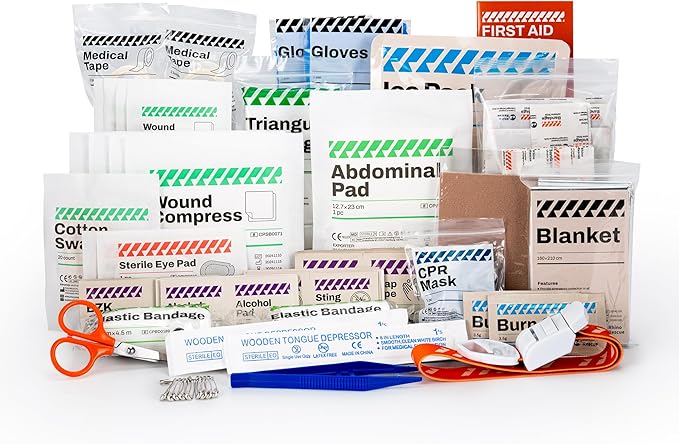 RHINO RESCUE 220 Pieces First Aid Kit Refill Bag, Emergency Extra Replacement by RHINORESCUE