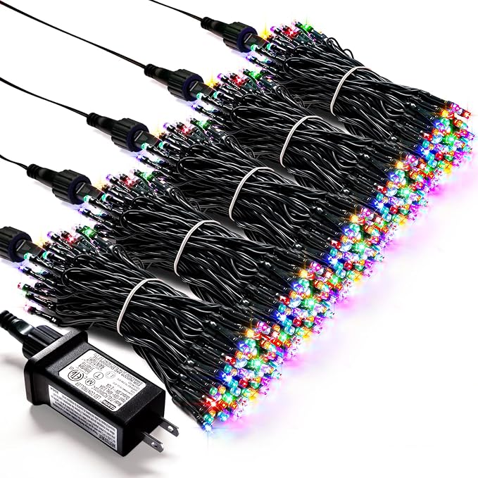 JMEXSUSS 500 LED Christmas Lights Outdoor Waterproof, 8 Modes Twinkle Fairy by JMEXSUSS