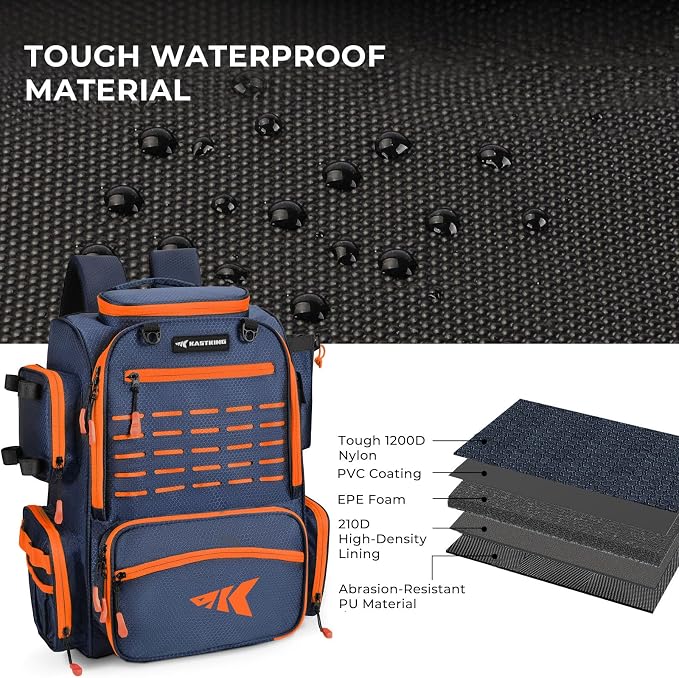KastKing Bait Boss Fishing Tackle Backpack - Image 4