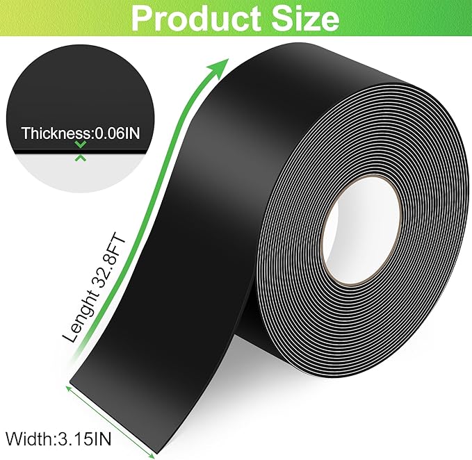 ToLanbbt Pond Liner Seam Tape, 3.15" x 32.8' Double Sided Peel and Stick Seam - Image 2