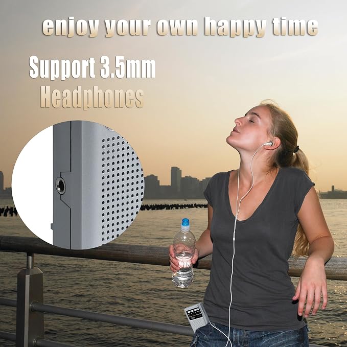 NOAA Weather Radio Portable Radio, Best Reception, AM FM Transistor Radio - Image 6