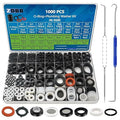 ZDBB 1000 Pcs 18 Size O Ring Kit+18 Size Rubber Washers Assortment Kit by ZDBB