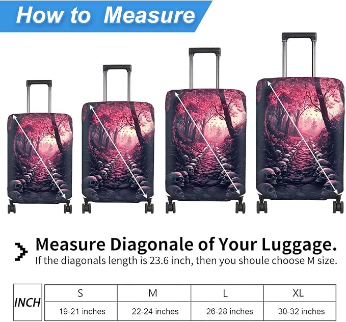 Luggage Cover Protector for 26-28 Inch Suitcases, TSA Approved Elastic Travel - Image 2