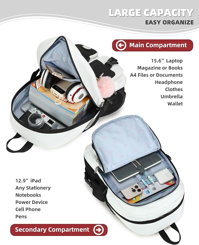 Hidds Laptop Backpacks 15.6 Inch School Bag Elementary Middle High College - Image 3