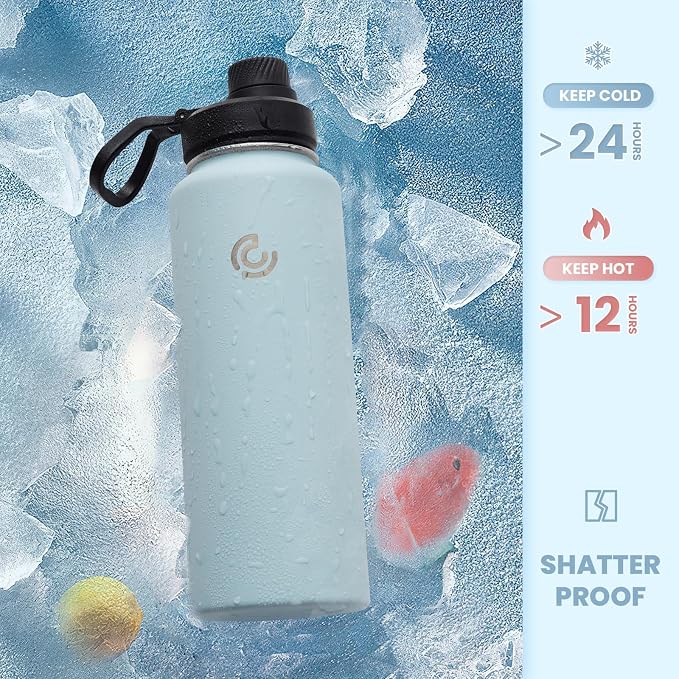 Sports Water Bottle 40oz, Insulated Water Bottle - Image 4
