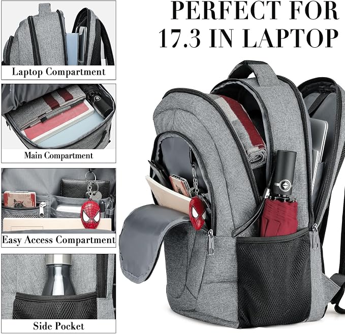 BIKROD Travel Laptop Backpack, Backpacks - Image 2