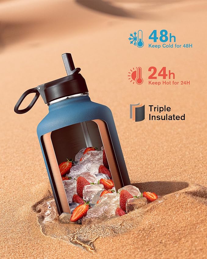 Half Gallon Water Bottle Insulated - Image 2