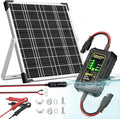 SUNAPEX 12V Solar Battery Charger: 25W Waterproof Solar Panel Kit- Aluminum by SUNAPEX-PASSINGTHEJOY