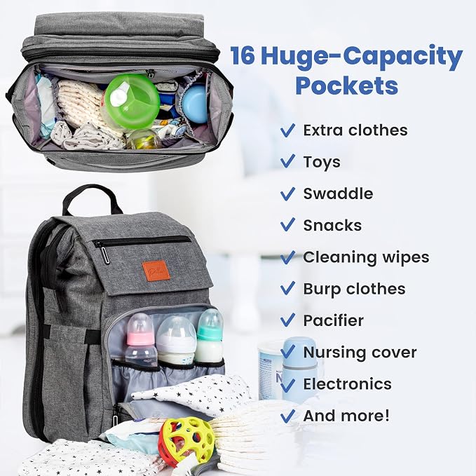 PILLANI Baby Diaper Bag Backpack - Image 2