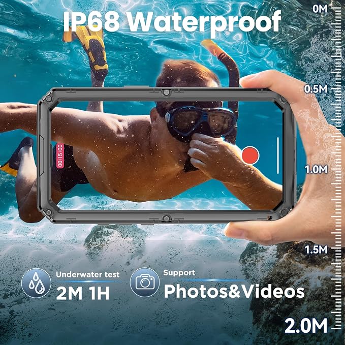 Mitywah Waterproof Case for iPhone Air, Military Grade Rugged Metal Case - Image 3