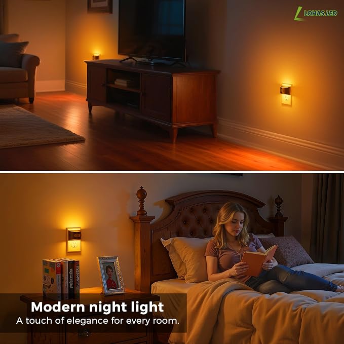 L LOHAS LED Night Light with Motion Sensor & Dusk to Dawn Sensor, Night Lights - Image 7