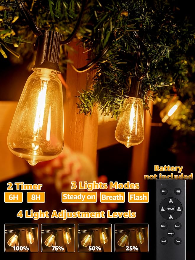 Guhope Outdoor String Lights Dimmable - Image 3