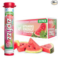 Zipfizz Daily Energy Drink Powder, Watermelon, 20 Pack | 3-in-1 Sustained Energy by Zipfizz