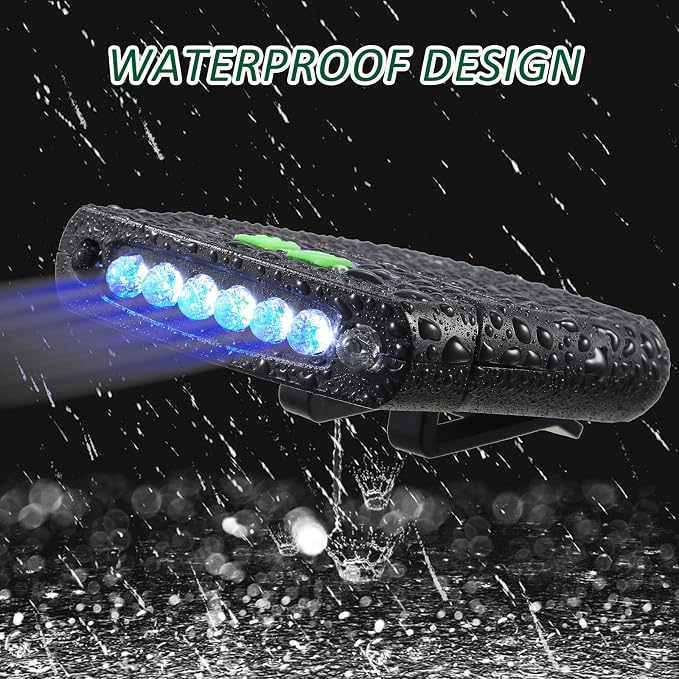 Mudder LED Clip on Cap Lights USB Rechargeable Cap Flashlight Clip Waterproof - Image 5