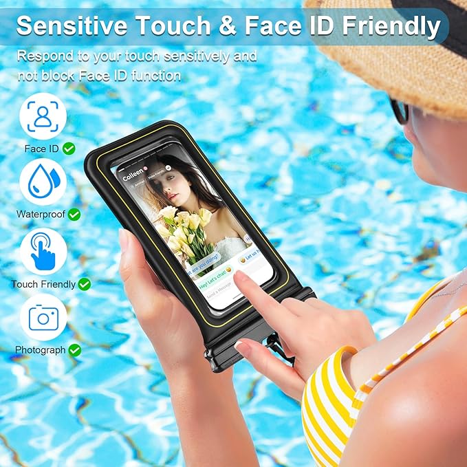 Large Waterproof Phone Pouch Floating, Phone Case Friendly, IP68 Waterproof - Image 4