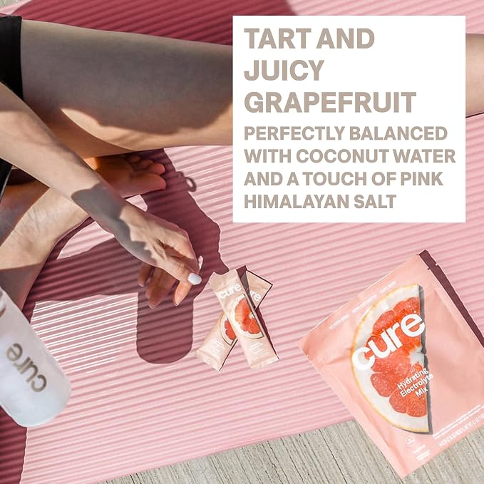 Cure Hydration | Plant-Based Electrolyte Drink Mix | No Added Sugar | FSA-HSA | - Image 5