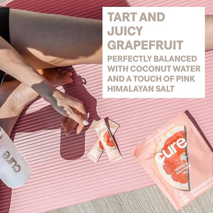 Cure Hydration Plant-Based Electrolyte Drink Mix | No Added Sugar | Dehydration - Image 5