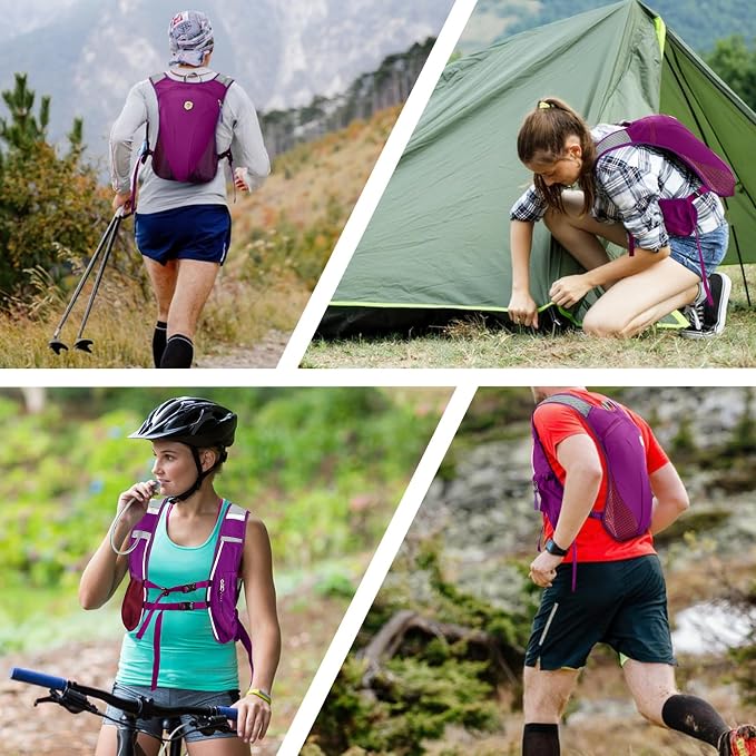 Hydration Backpack with 2L Water Bladder Bag, Lightweight and Breathable - Image 8